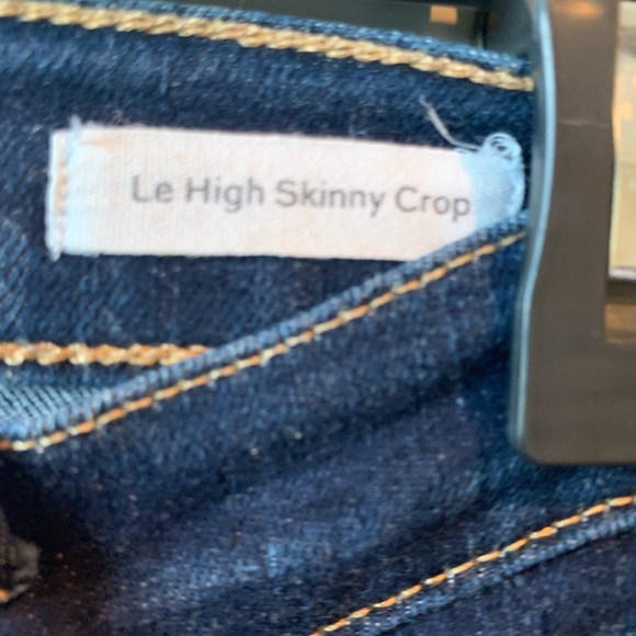 Frame Denim Le High Skinny Crop Stretch High Rise Jeans In Dame Dark Wash 31 - Picture 5 of 7